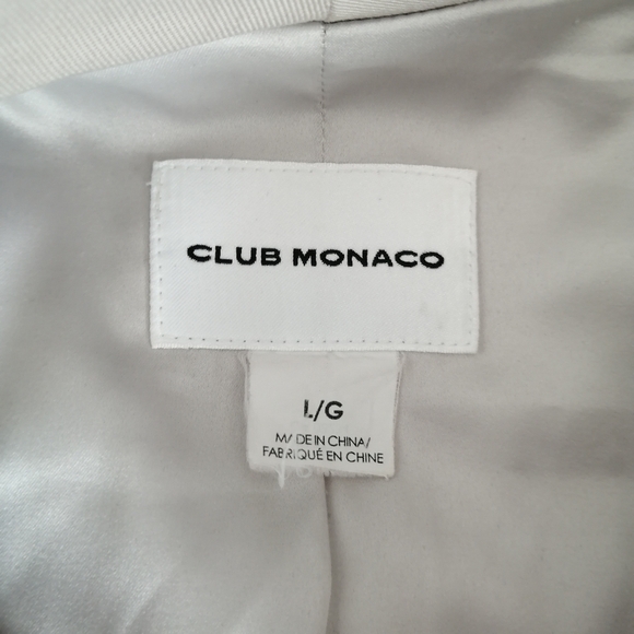 Club Monaco Hanne Wrap Trench Coat 100% Lyocell Lightweight Self Tie Large - Picture 14 of 17